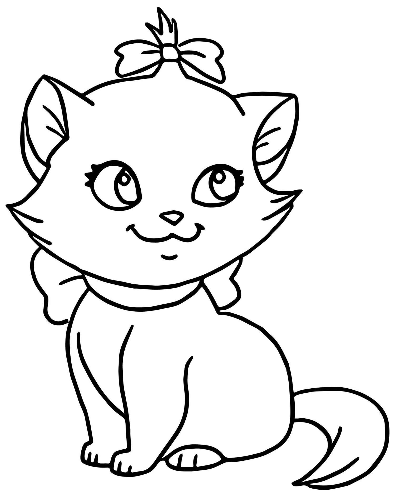 Desenho Para Imprimir Gato - LEARNBRAZ