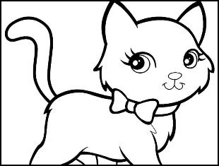 Desenhos de gatinho para colorir