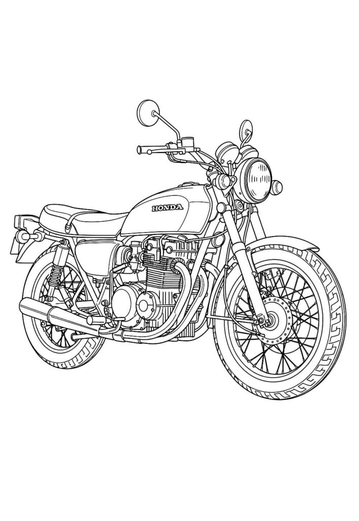 Desenho de Moto CB500