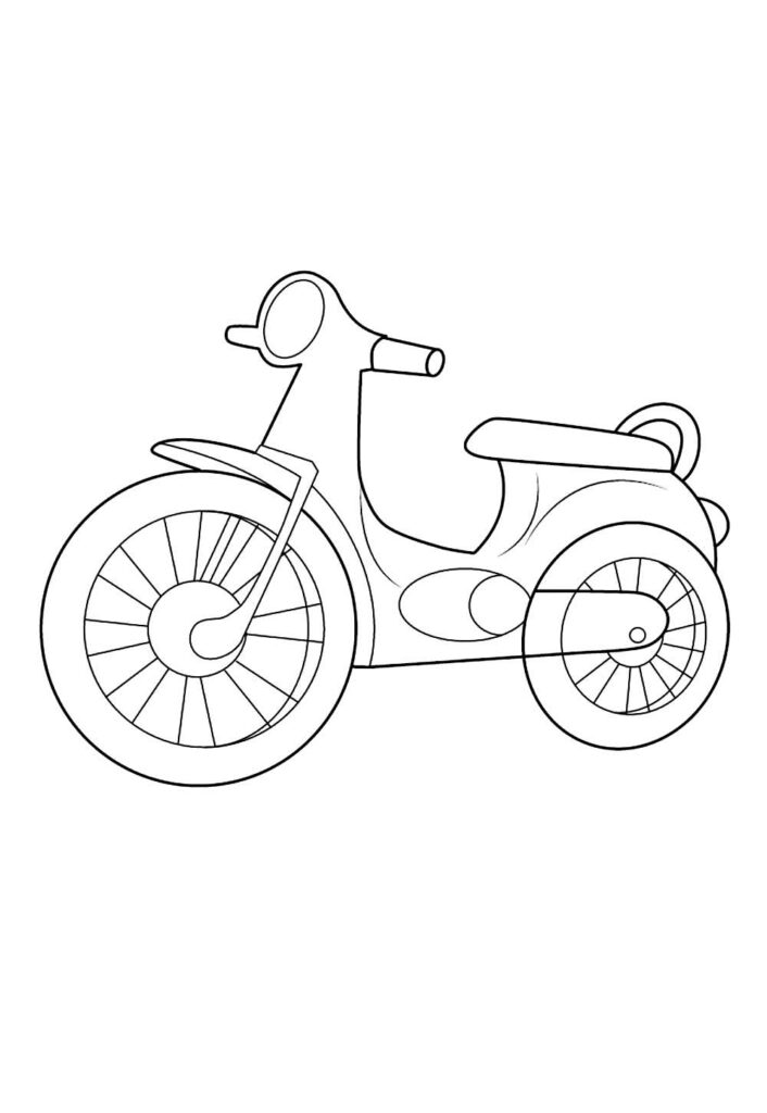 Desenho Moto Pintar