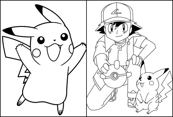 🎨 Pikachu Desenhar e Colorir Pokemon Jogos de Pintar Desenhos Animados  Infantil Brinquedos Crianças 