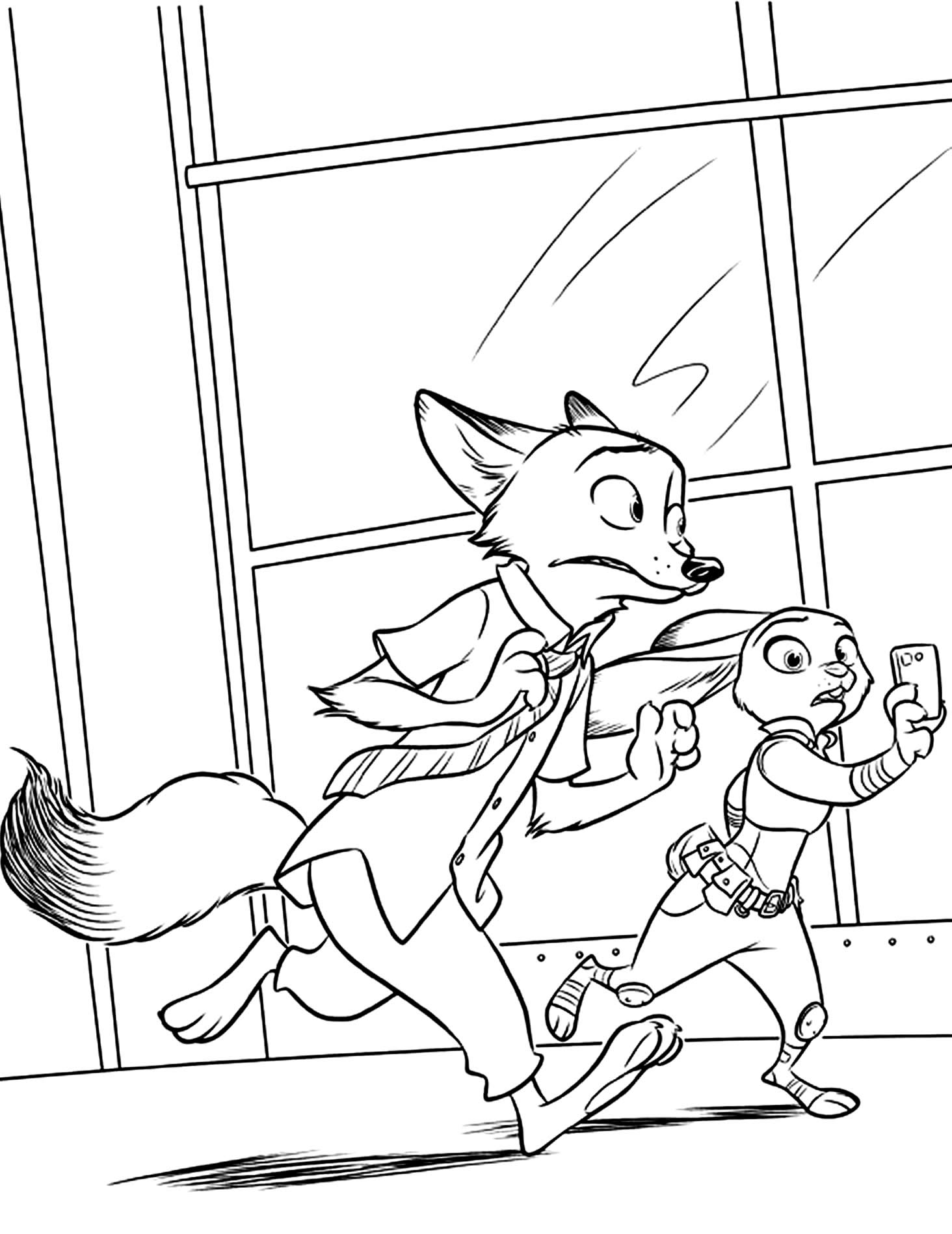 Imagem de Zootopia para pintar