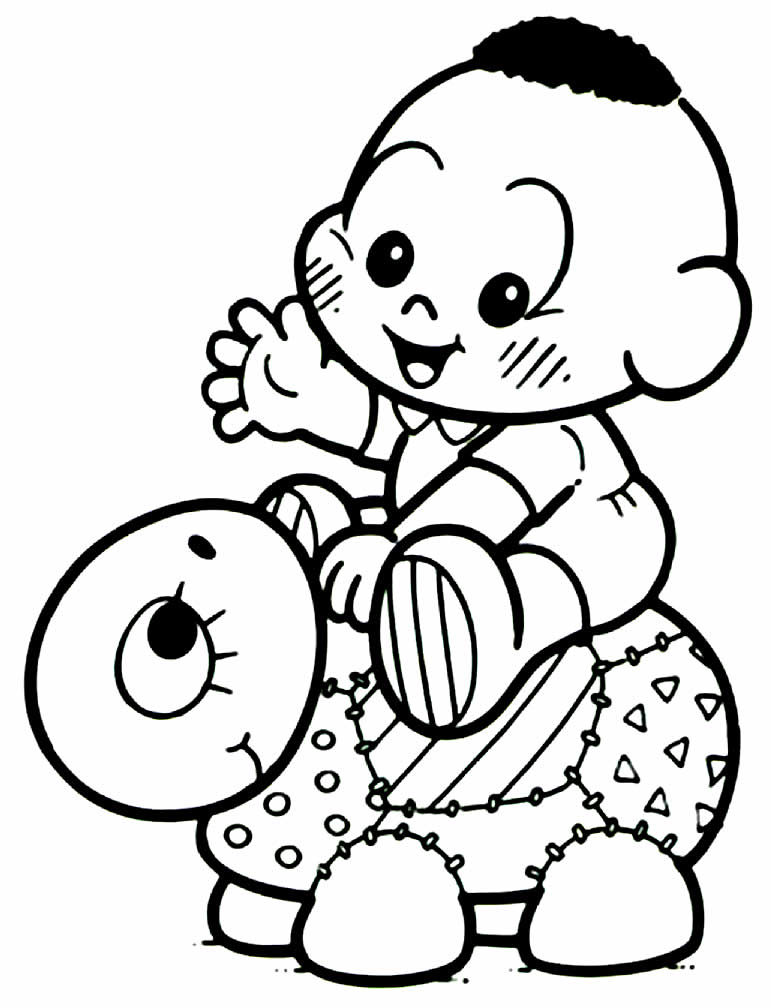 Desenhos da Cascão Bebê para colorir