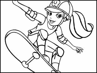 Desenhos de Polly Pocket para colorir