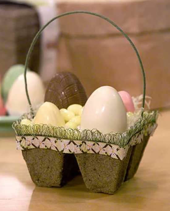 Lembrancinha de Páscoa com caixa de ovos