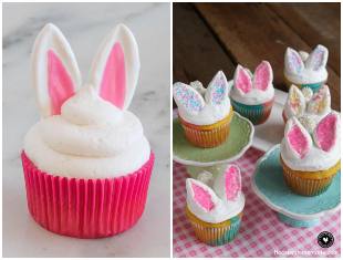 Cupcakes de coelhinhos para Páscoa