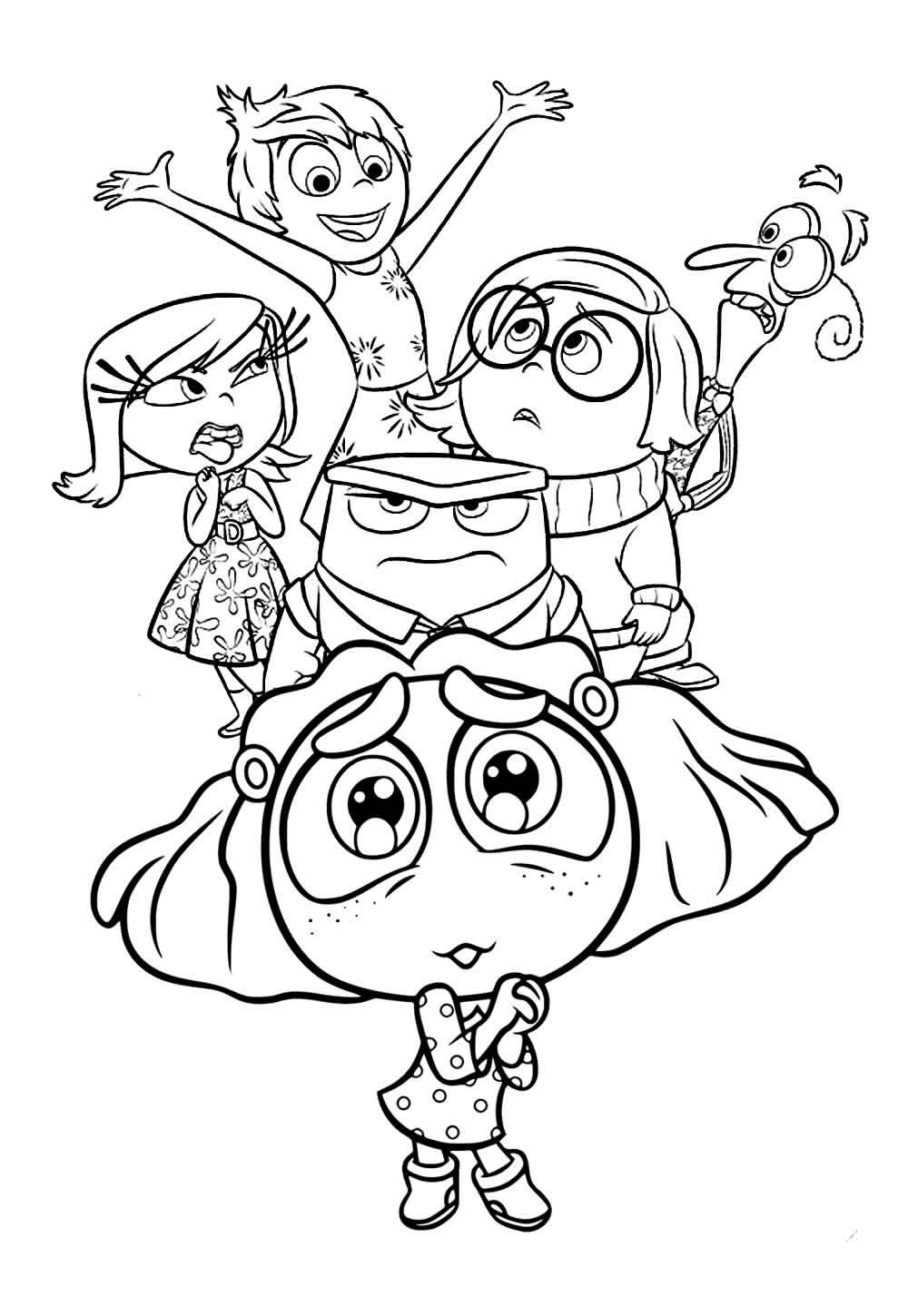 Desenhos de Divertidamente para colorir - Pop Lembrancinhas