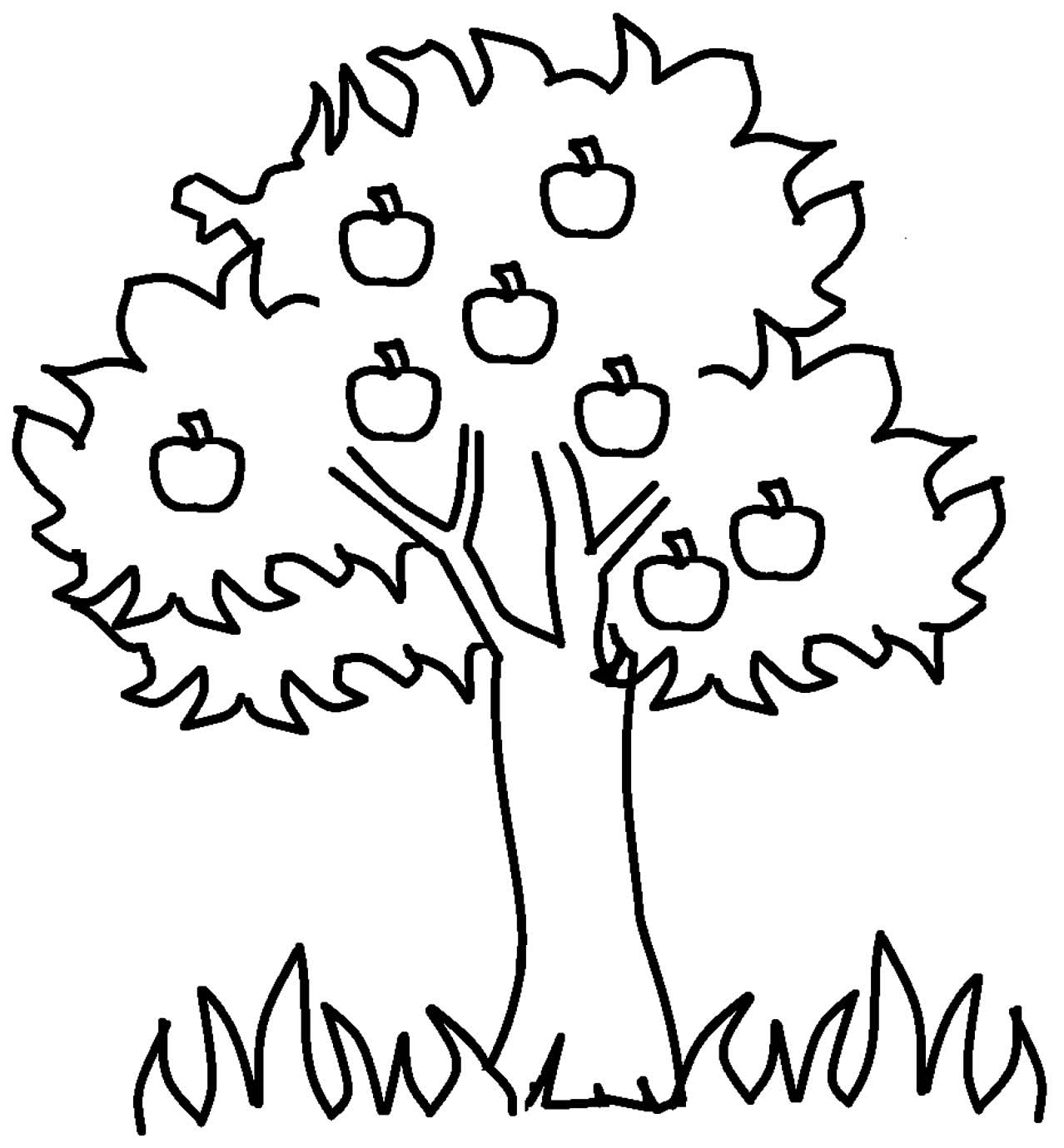 Desenho de árvore para colorir