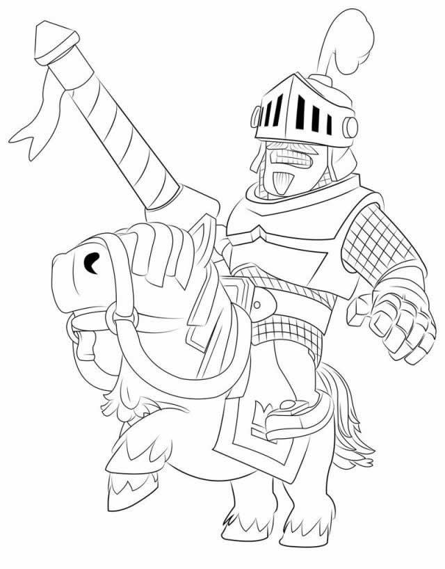 Desenho de Clash Royale para pintar