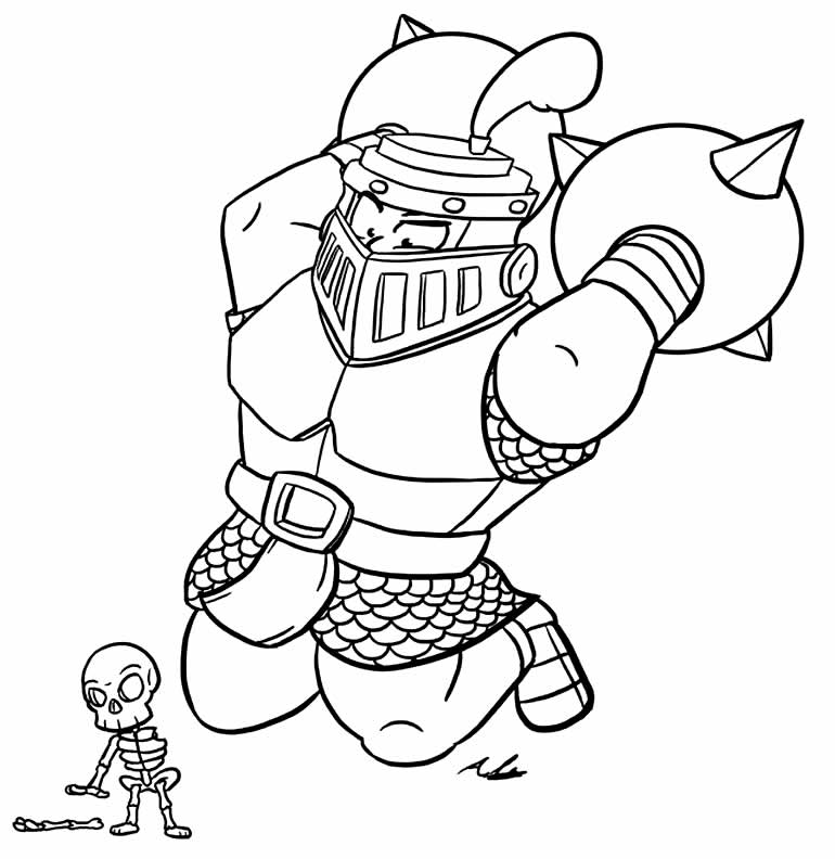 Desenho de Clash Royale para colorir