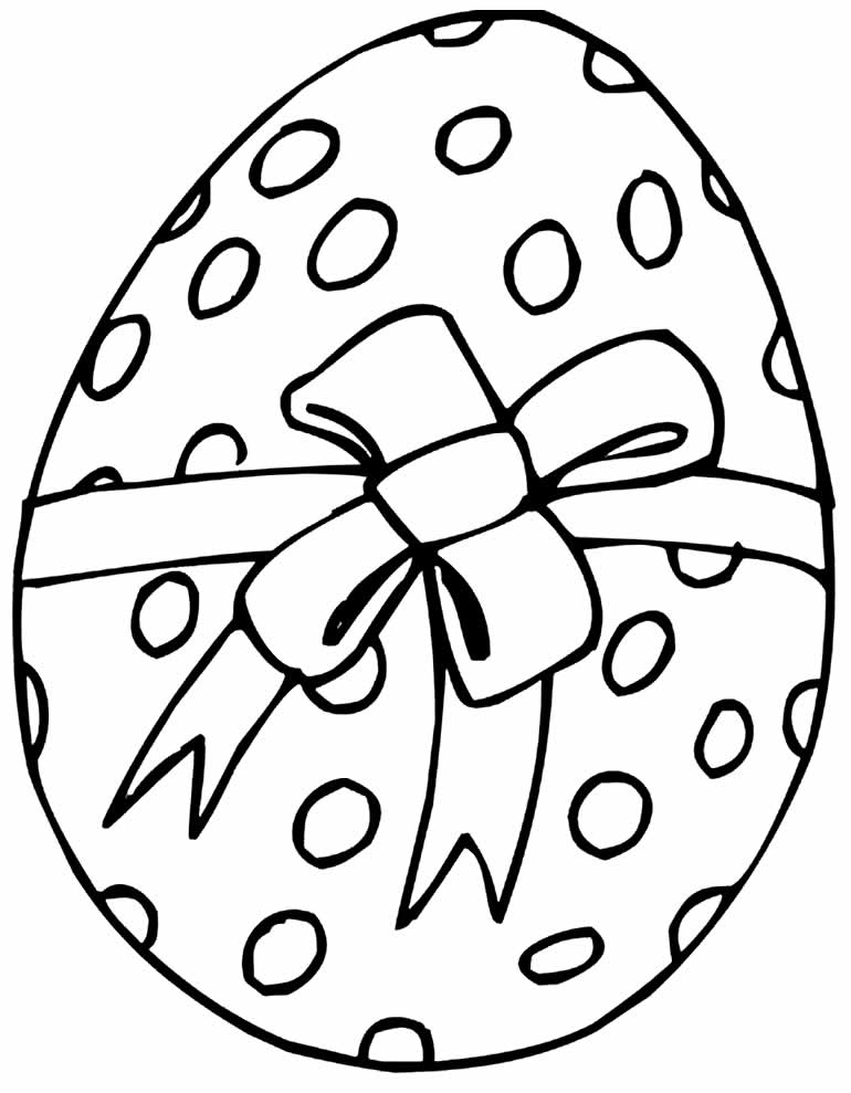 Desenhos de Ovos de Páscoa para pintar