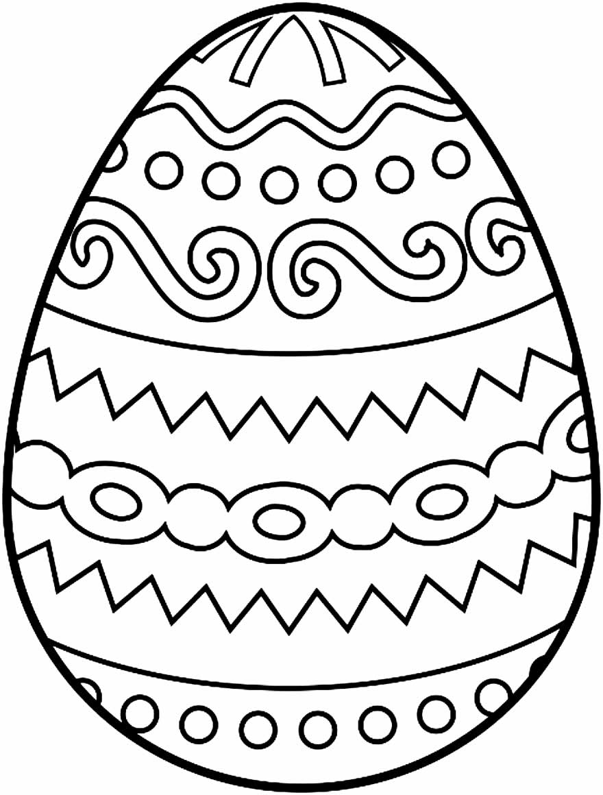 Imagens para colorir de Ovos de Páscoa
