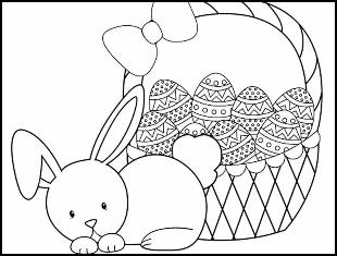 Desenhos de Ovos de Páscoa para colorir