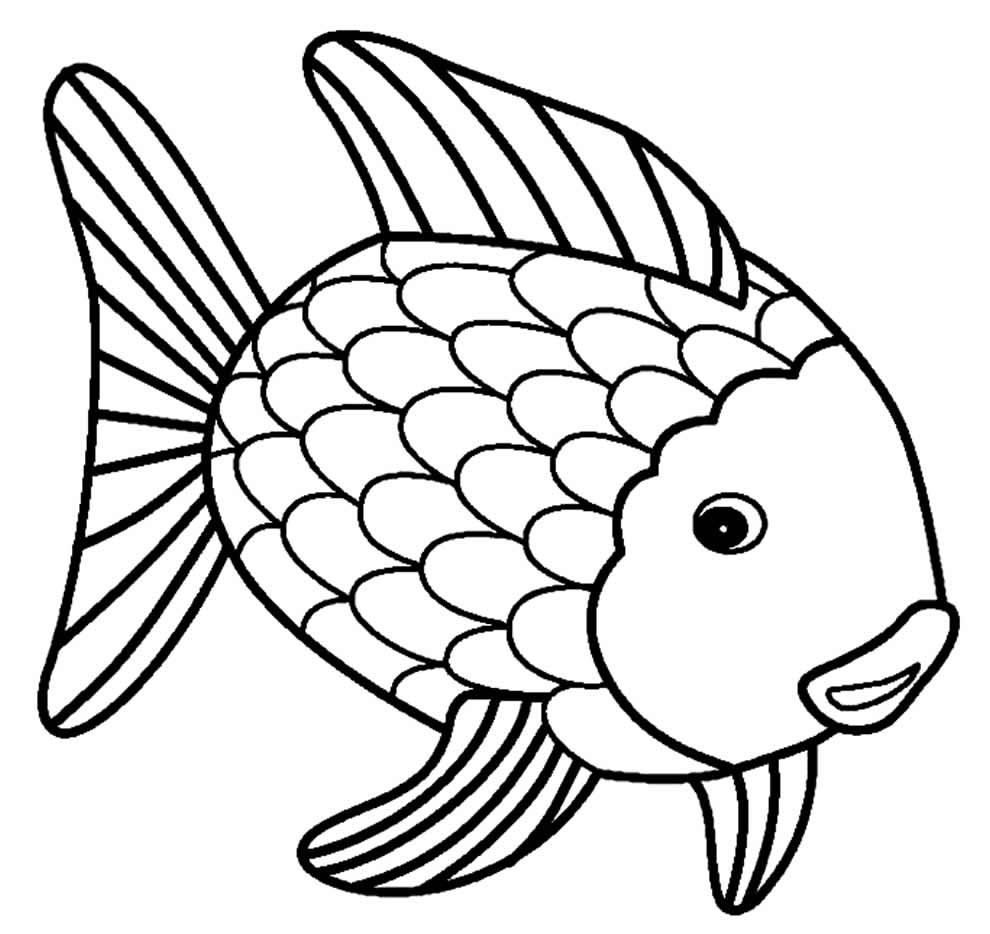 Imagem de peixe para pintar