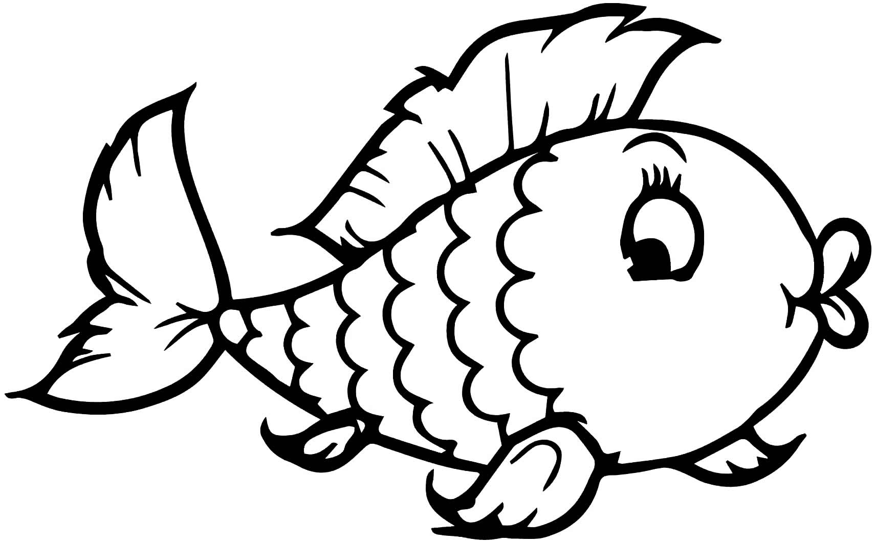 Desenho de peixe para colorir