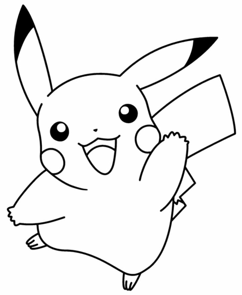 Desenhos de Pikachu para colorir - Pop Lembrancinhas