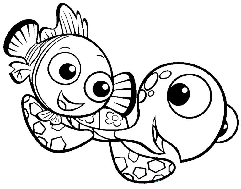 Desenhos de Procurando Nemo para colorir - Pop Lembrancinhas