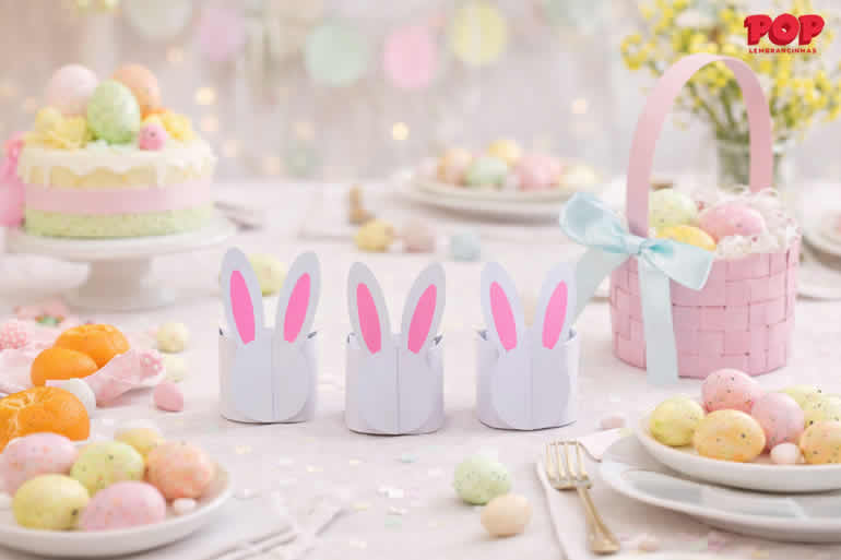 Lembrancinhas de Papel paa Páscoa - Caixinhas