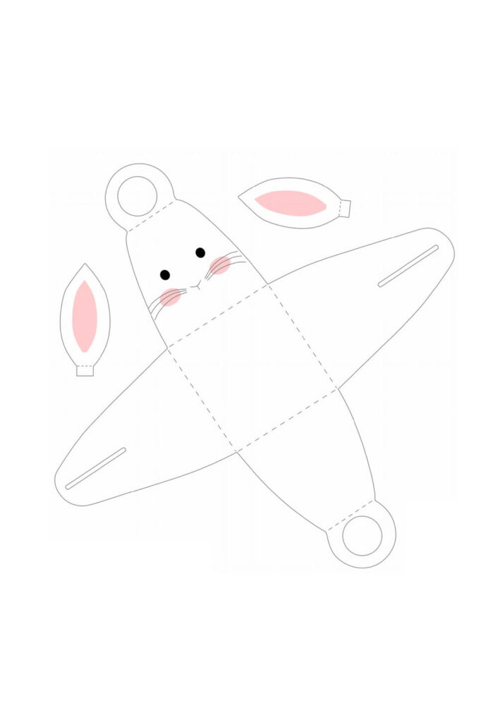 Molde de Caixinha Coelho