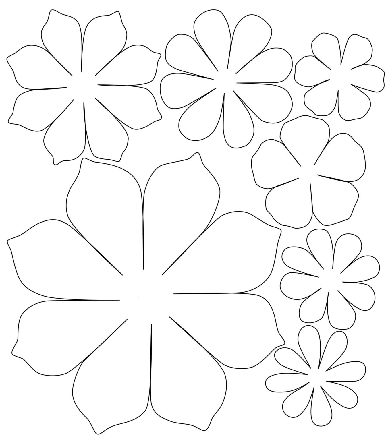 Decoração de flores de papel com moldes - Pop Lembrancinhas