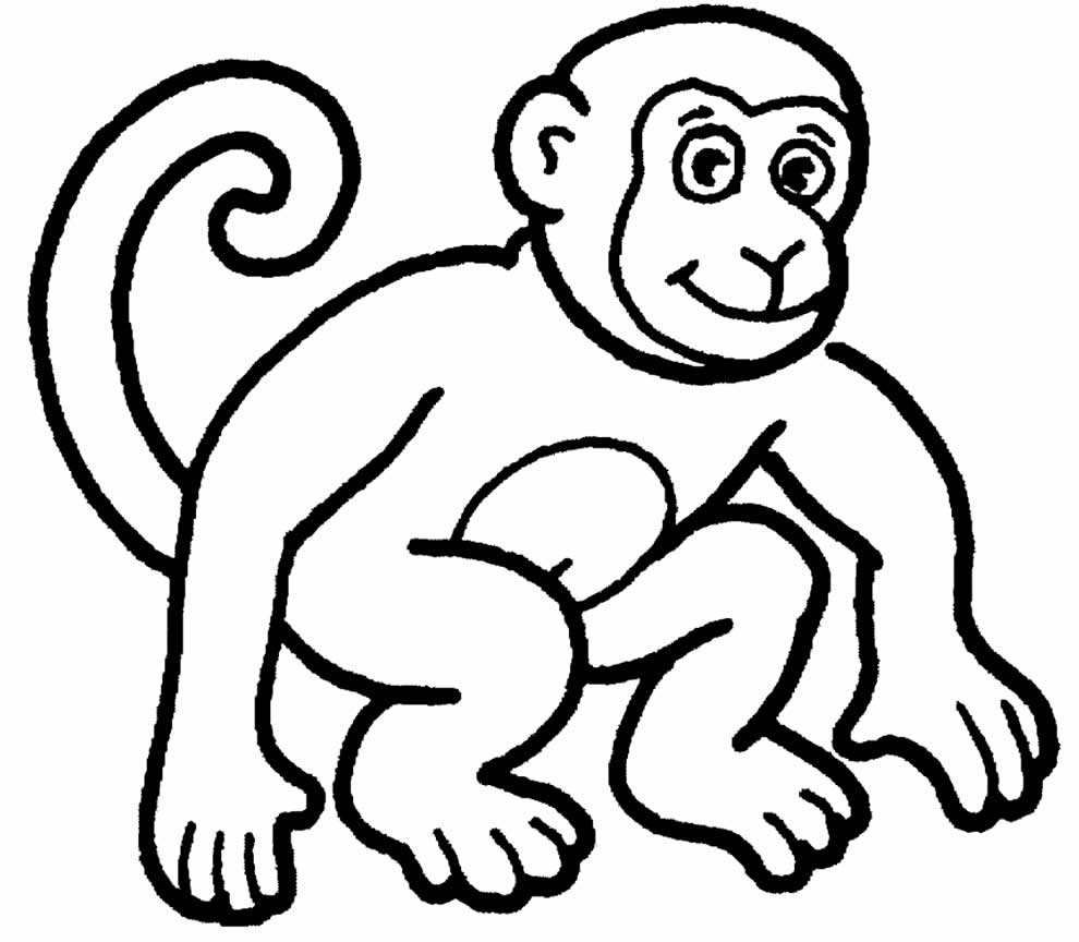 Desenhos de macaco para colorir - Pop Lembrancinhas