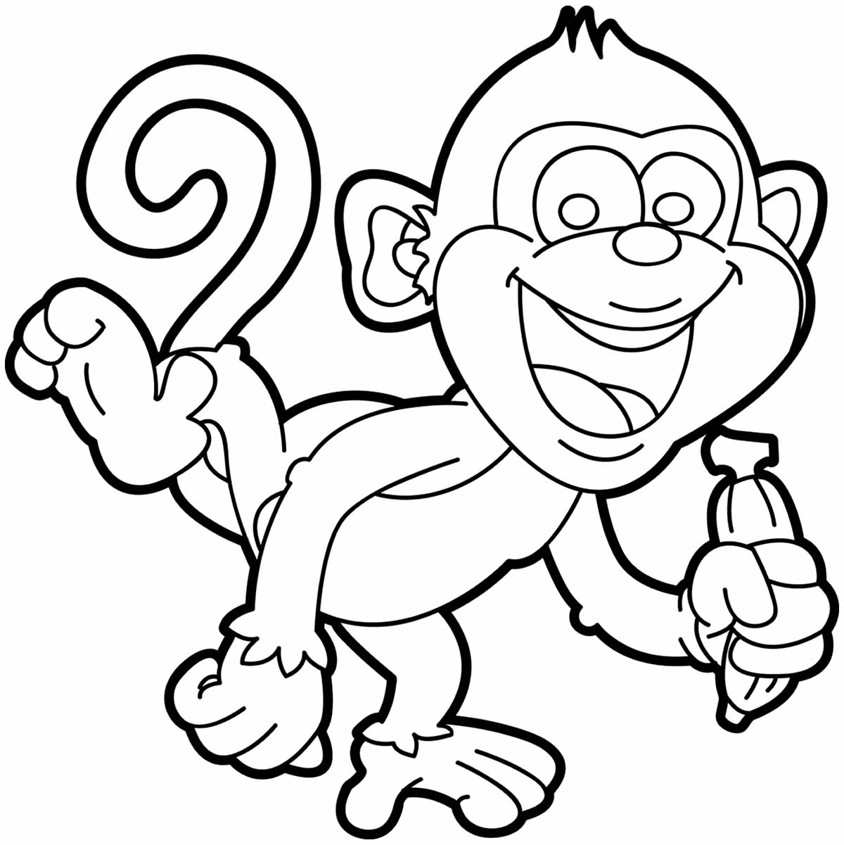 Desenhos de macaco para colorir - Pop Lembrancinhas