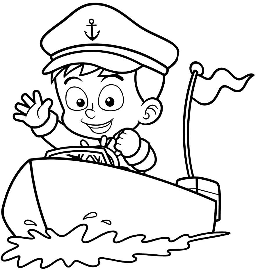 Desenho de marinheiro