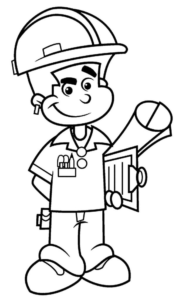 Desenhos das profissões para colorir - Pop Lembrancinhas