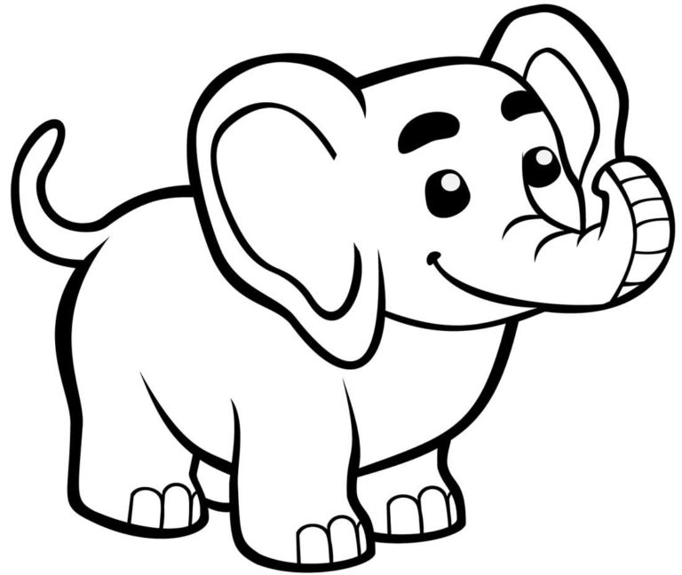 50+ Desenhos de Elefante para colorir - Pop Lembrancinhas