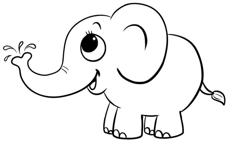 50+ Desenhos de Elefante para colorir - Pop Lembrancinhas