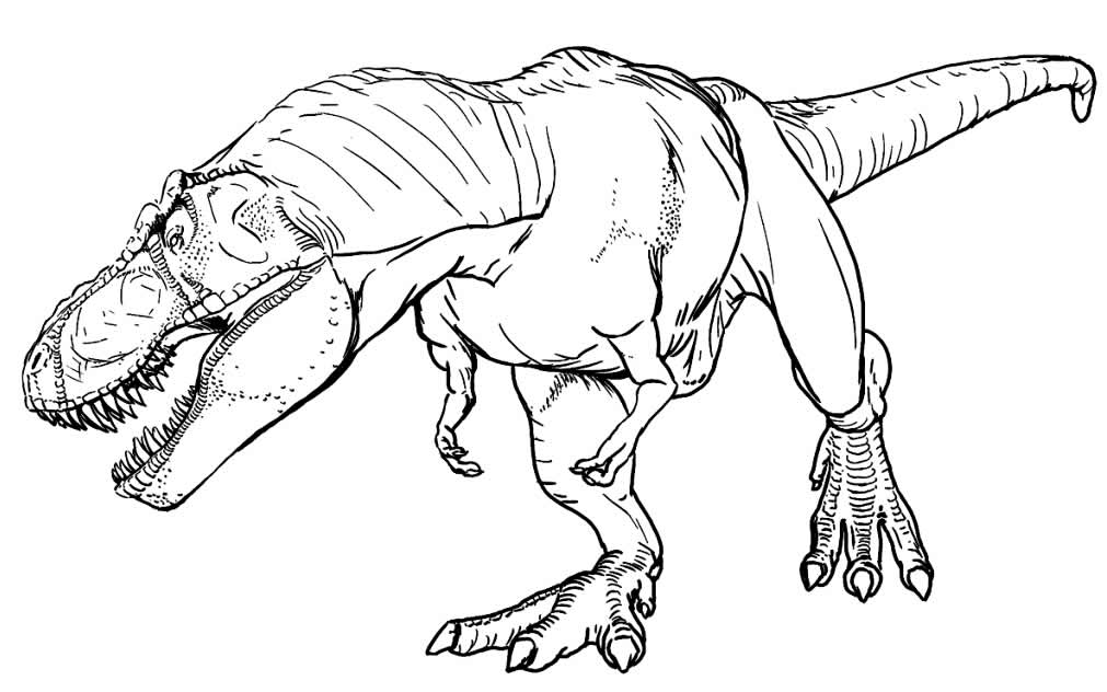 Desenho de T-Rex para imprimir