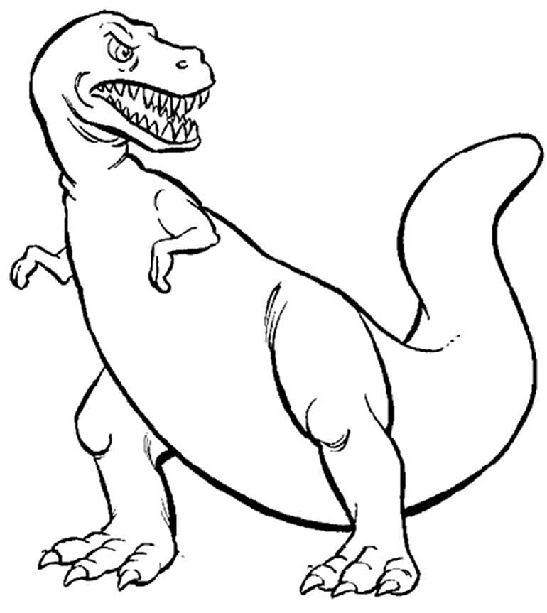 Desenho de T-Rex para imprimir