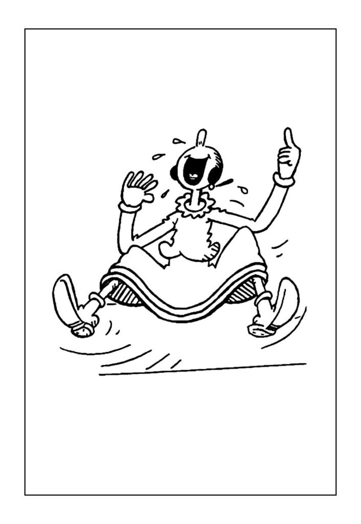 Desenho de Olívia Palito do Popeye