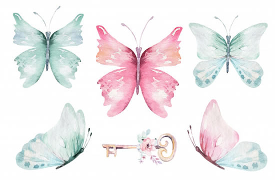 Desenhos lindos de borboletas