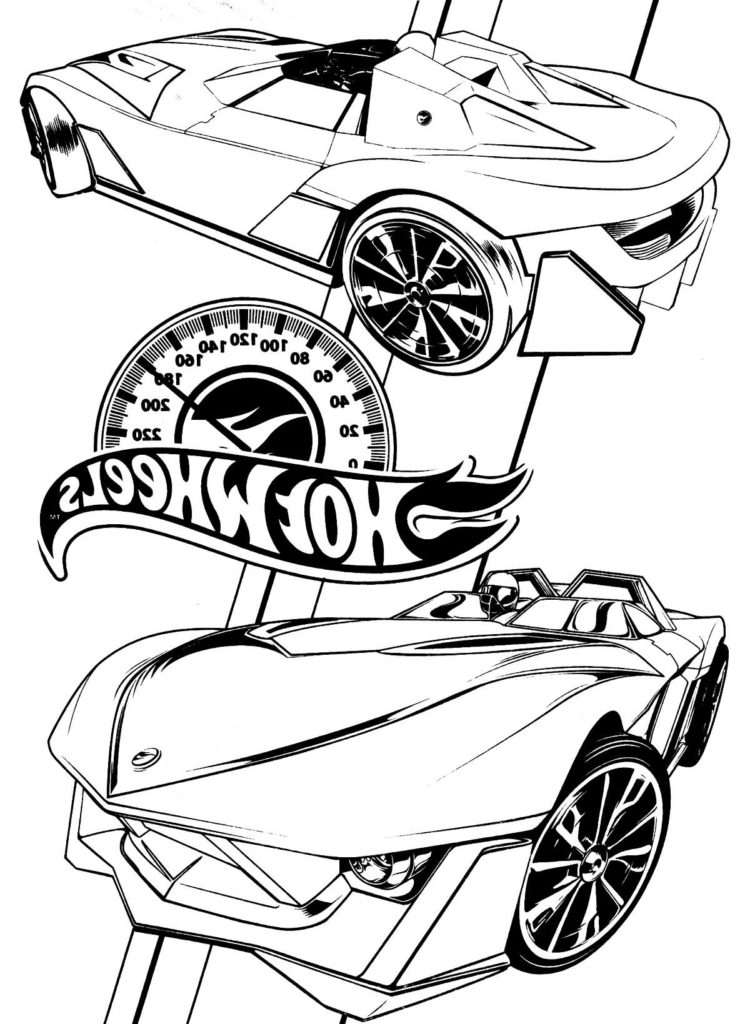 Desenhos de Hot Wheels para colorir - Pop Lembrancinhas