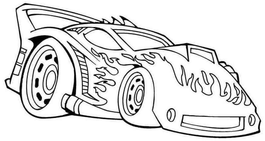 Desenho de carrinho do Hot Wheels