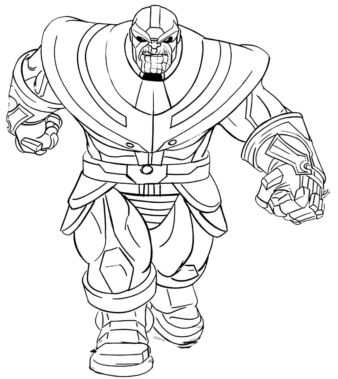 Imagem de Thanos para colorir
