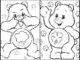 Desenhos dos Ursinhos Carinhosos para colorir
