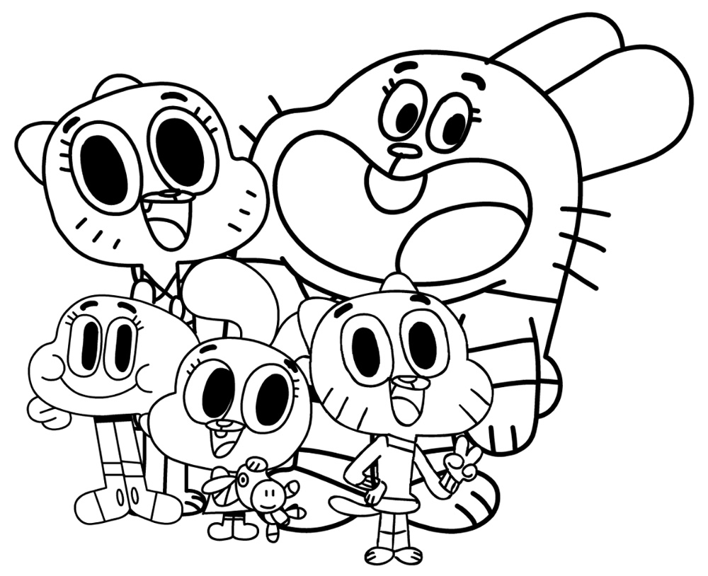 Desenho de Gumball para Colorir - Colorir.com