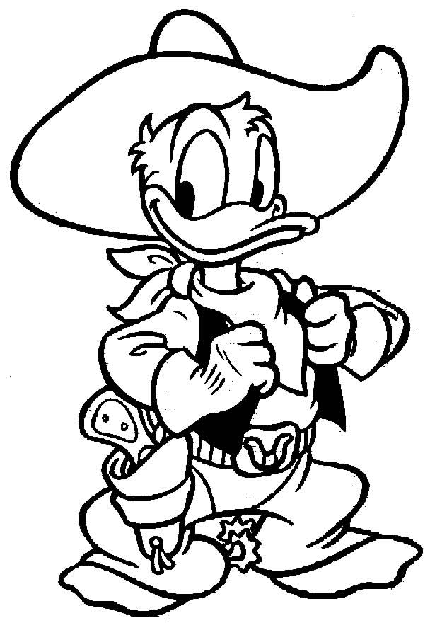 Desenho do Pato Donald para pintar