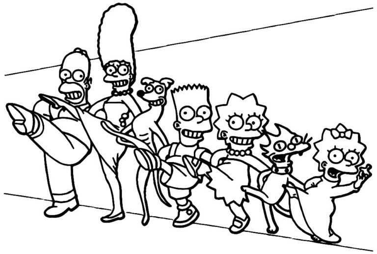 50+ Desenhos para colorir dos Simpsons - Pop Lembrancinhas