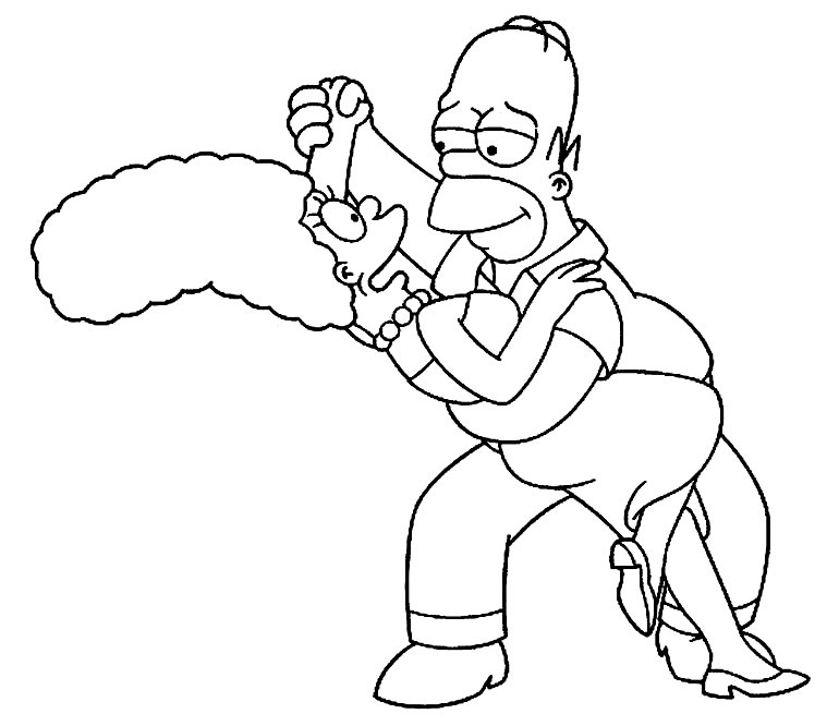 50+ Desenhos de Simpsons para imprimir e colorir - Dicas Práticas