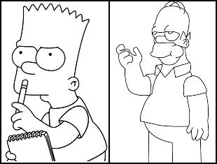 Desenhos para colorir dos Simpsons