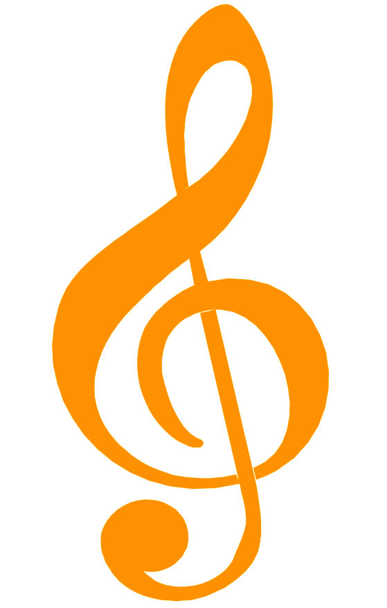 Molde colorido de nota musical