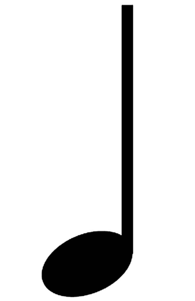 Molde simples de nota musical