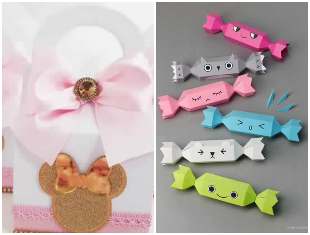 Caixinhas de papel com moldes