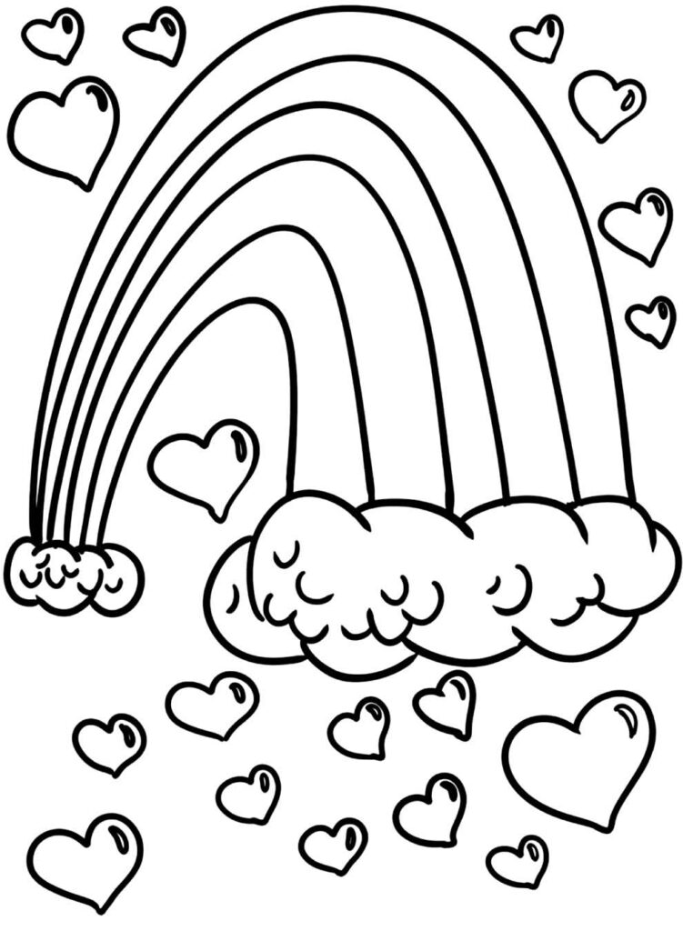 30+ Desenhos de Arco-íris para colorir - Pop Lembrancinhas