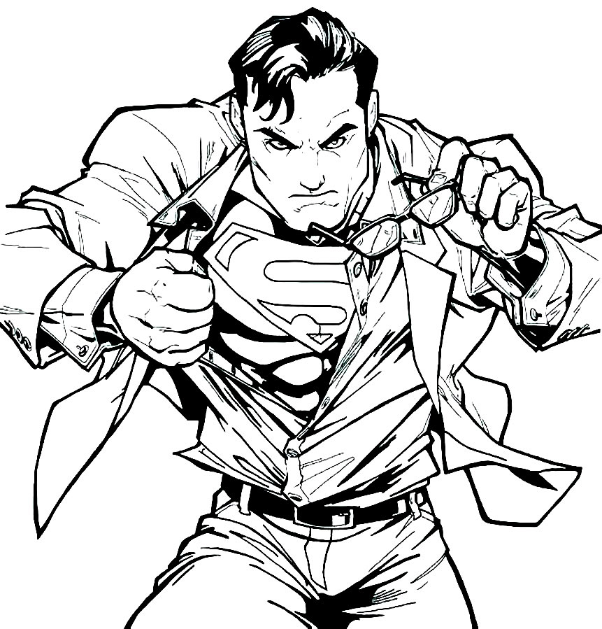 Desenho de Super Homem para colorir