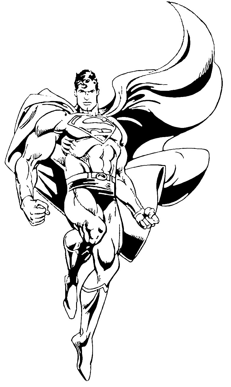 Desenho de Super Homem para colorir