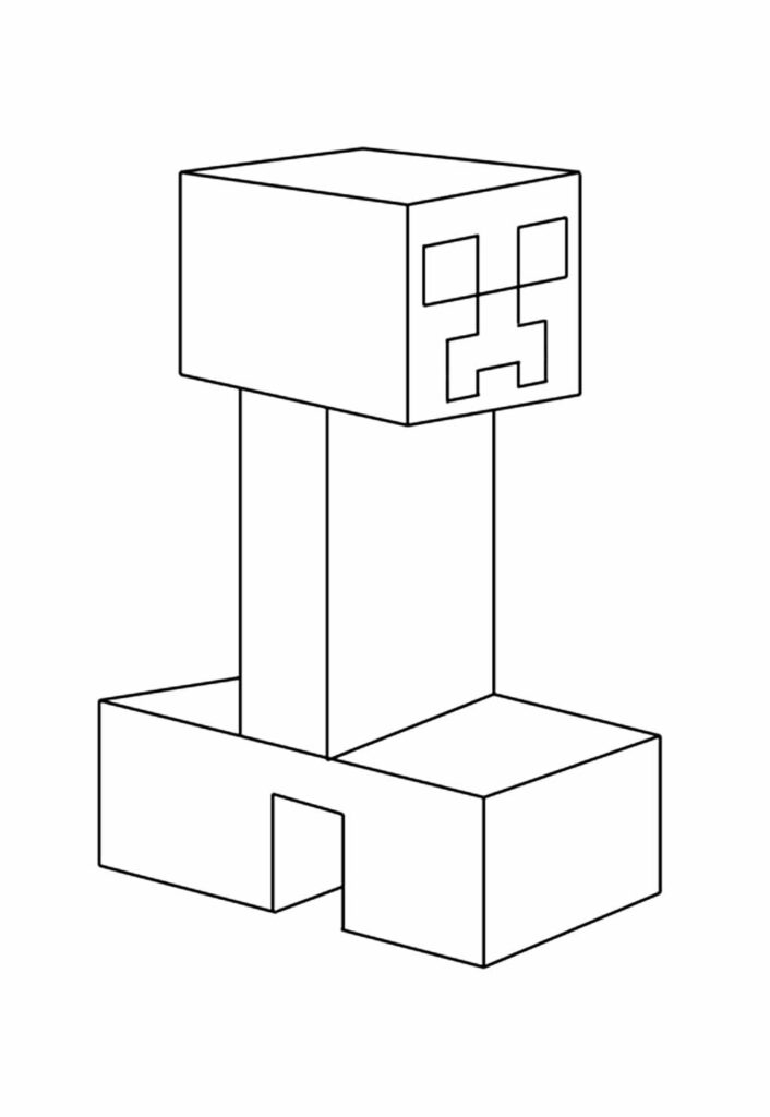 Desenho de Minecraft para colorir